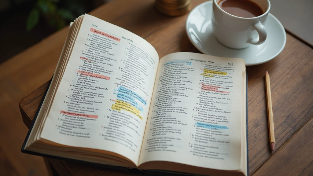 Studentenboek open op pagina met verledentijdverbogen werkwoorden en gekleurde voorbeeldzinnen